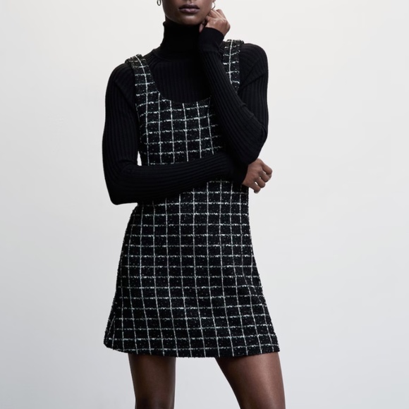 Mango Stripped Tweed Dress - Picture 4 of 7